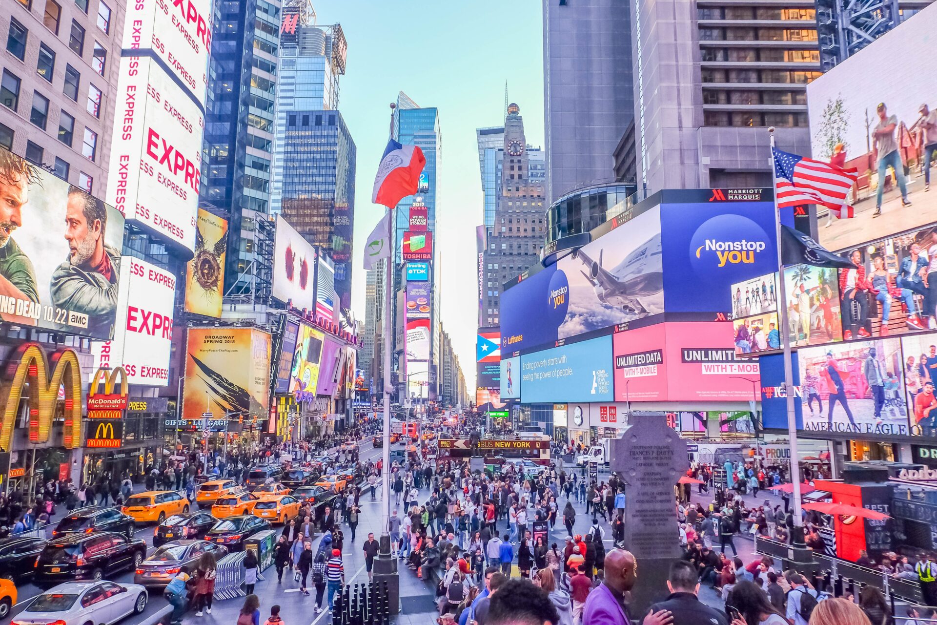 Brand strategy examples at New York Times Square
