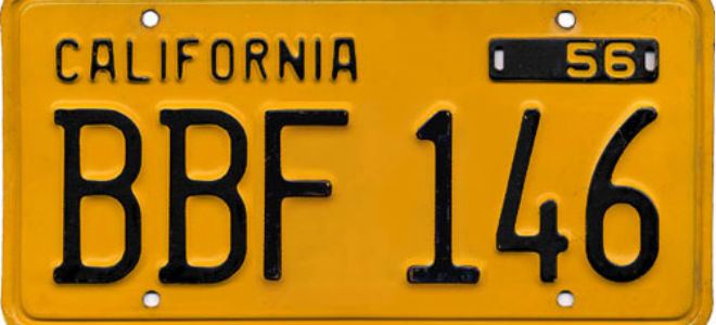 1956 CA License
